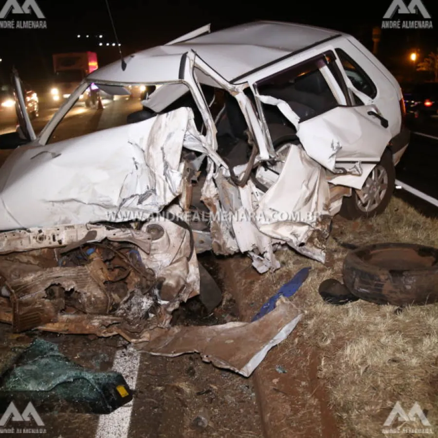Motorista provoca acidente impressionante na rodovia BR-376 em Sarandi