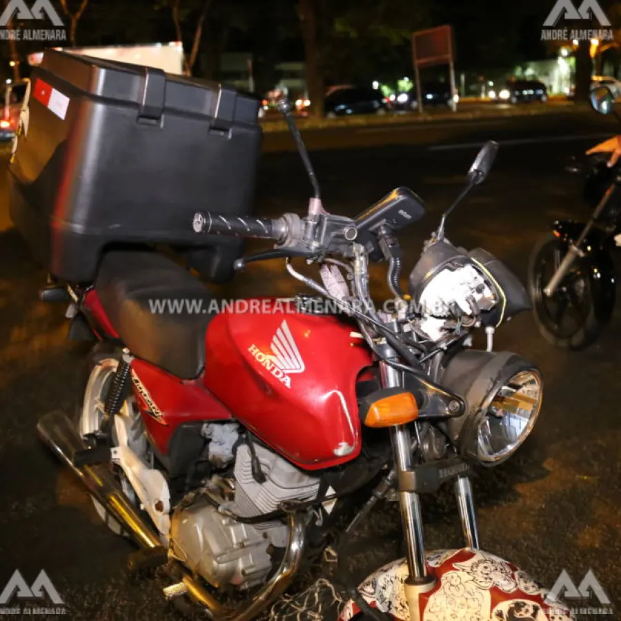 Andarilho é atropelado por moto na Avenida Colombo em Maringá