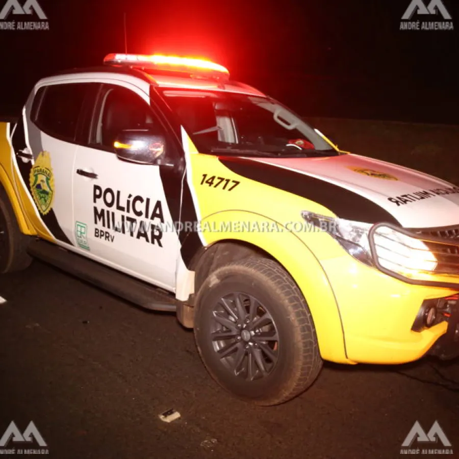 Mulher fica ferida ao capotar veículo na rodovia PR-317 em Maringá