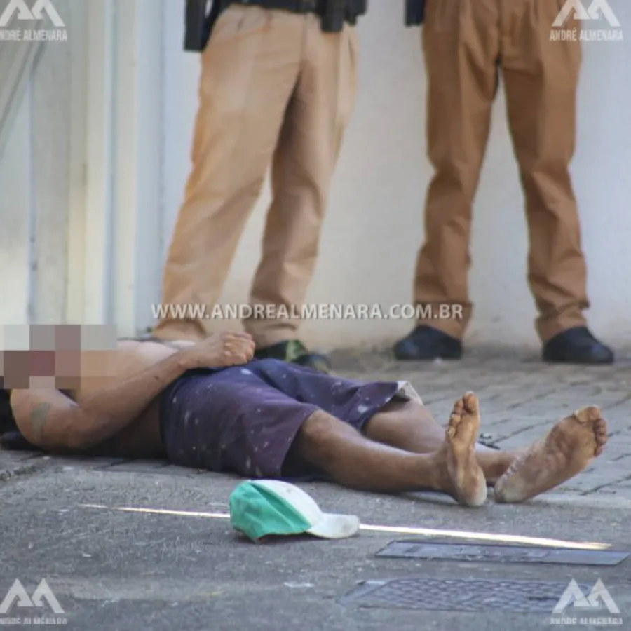 Morador de rua é brutalmente assassinado a pedradas em Maringá
