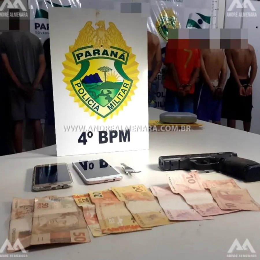 PM de Mandaguaçu prende quadrilha que agia com violência em roubos