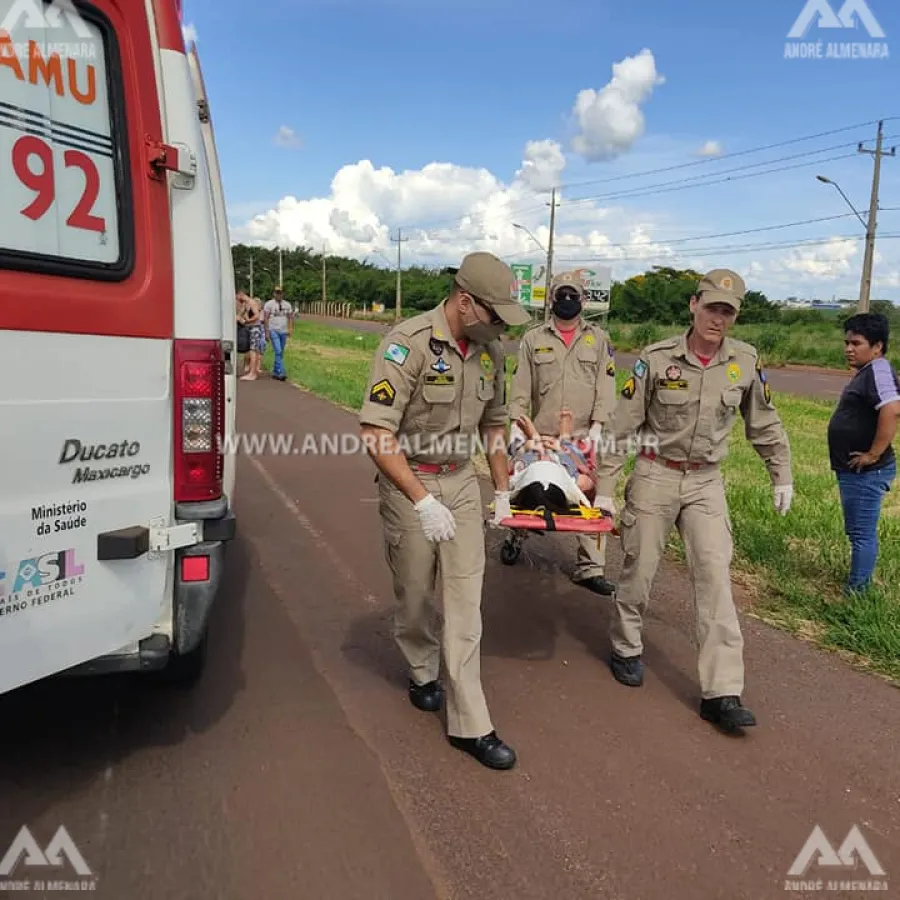 Casal fica ferido em acidente na rodovia PR-323 em Paiçandu