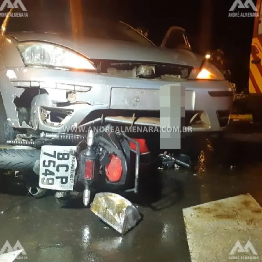 Motorista com suspeita de estar embriagado causa acidente gravíssimo em Maringá