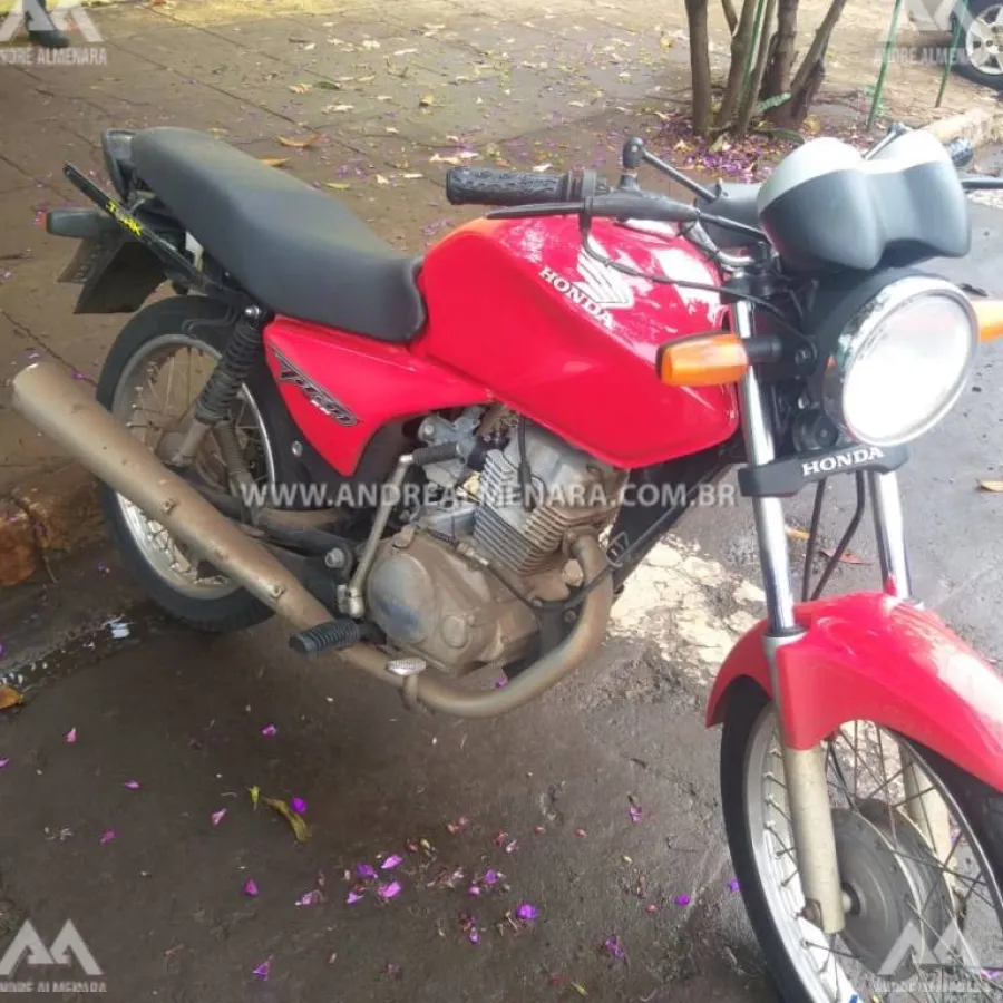 Motocicleta com 110 mil em débitos é apreendida pela Guarda Municipal de Sarandi
