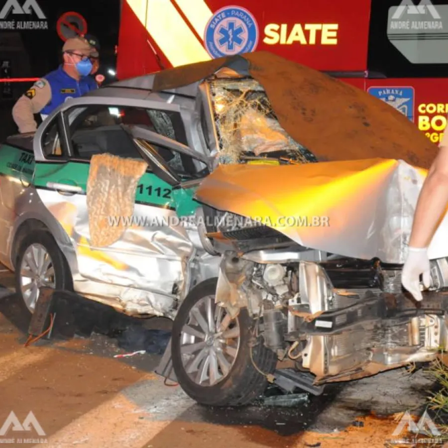 Ladrão com carro furtado mata taxista e passageiro em Maringá