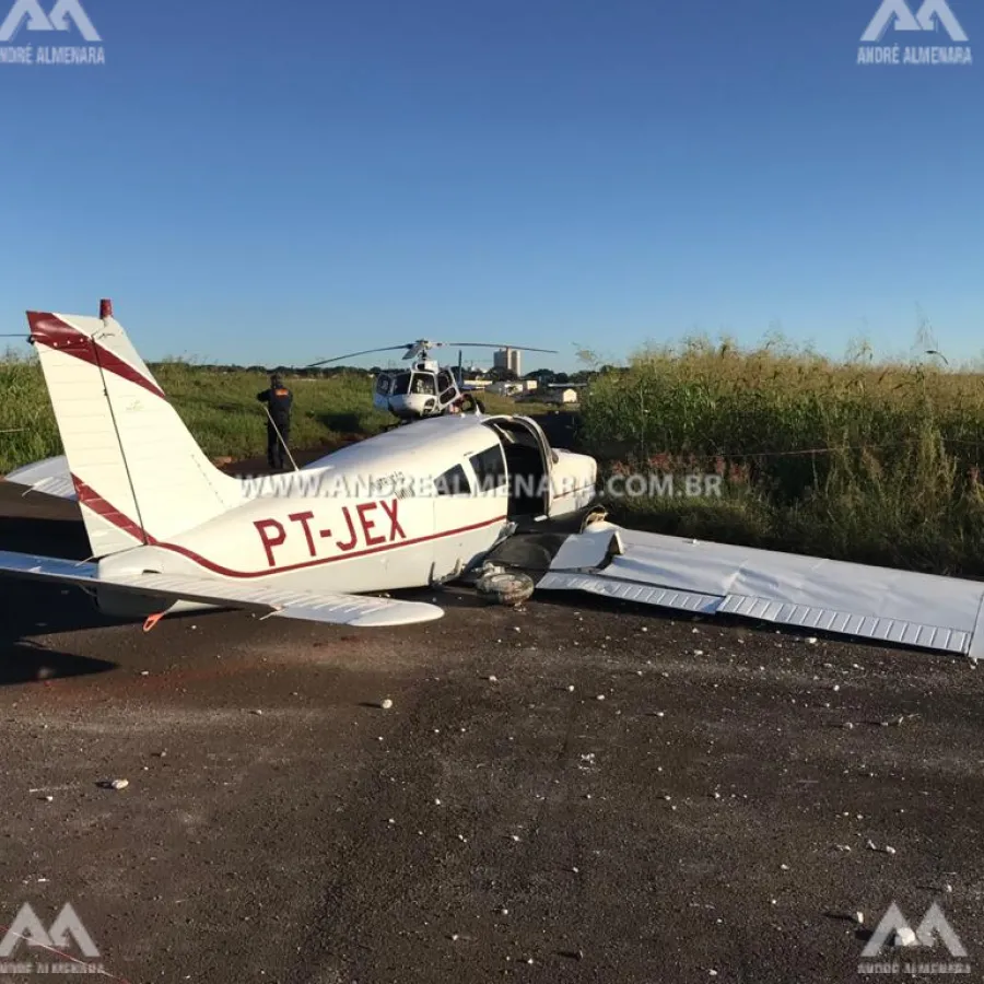 Piloto de aeronave faz pouso de emergência em área rural de Maringá