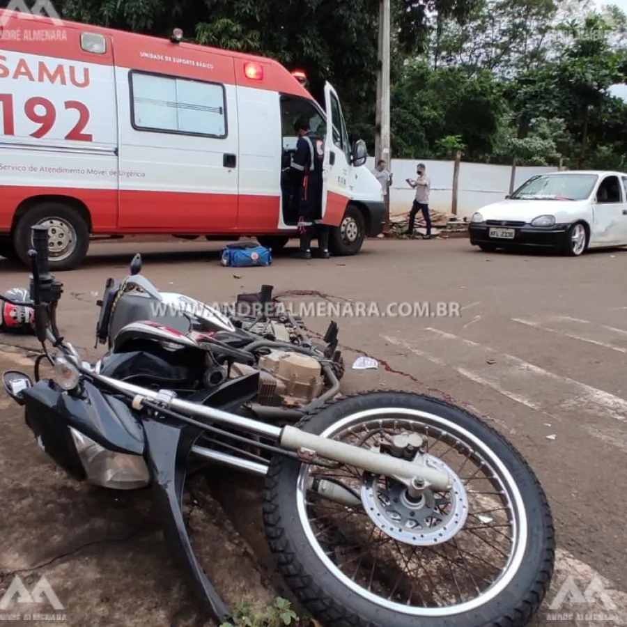 Motociclista que sofreu acidente em Paiçandu morre no hospital