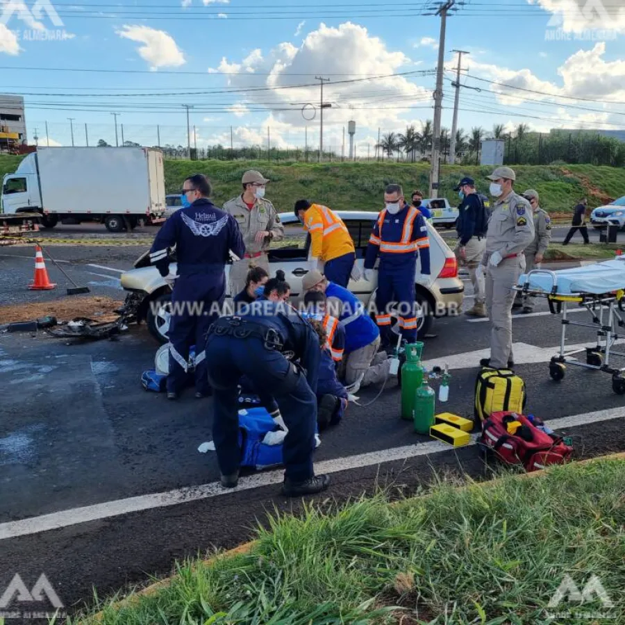 Motorista morre ao sofrer acidente na rodovia BR-376 em Marialva