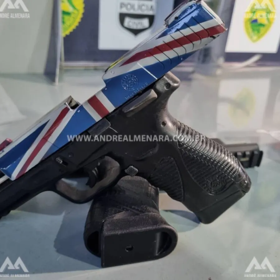 Pistolas que foram usadas em homicídio em Sarandi são apreendidas em Maringá