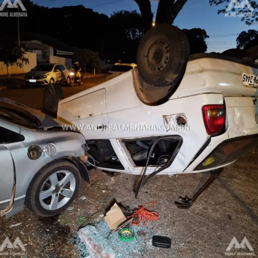 Motorista invade preferencial e causa acidente no Parque Hortência 2