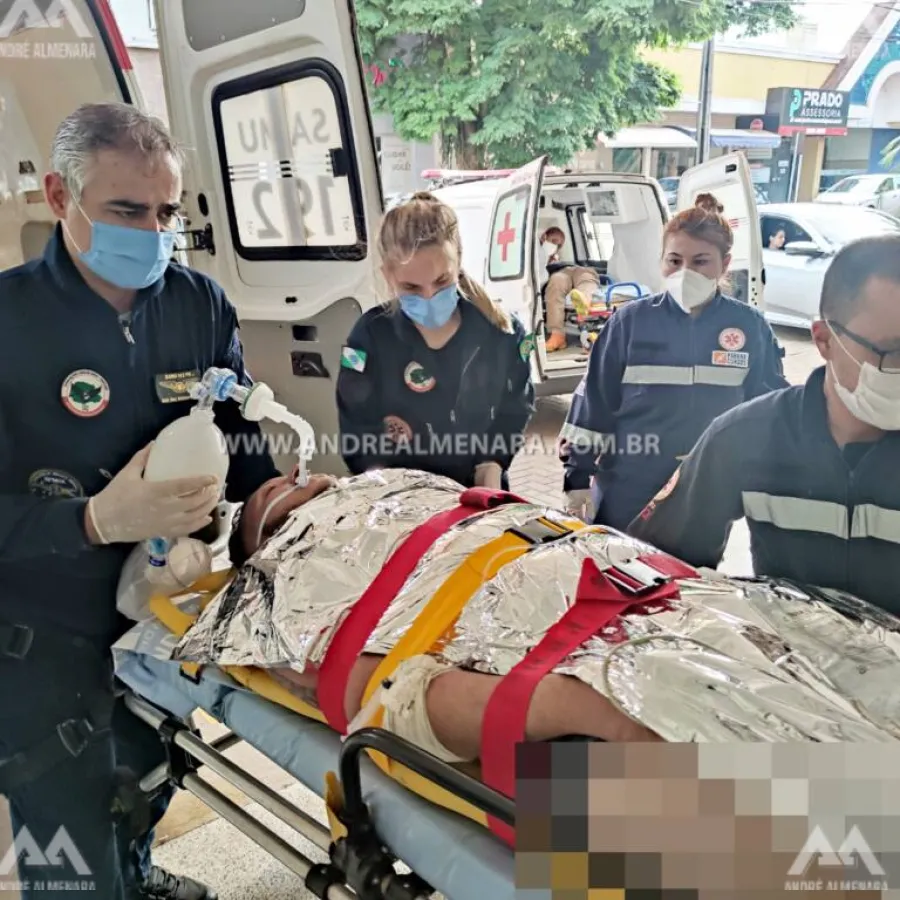 Rapaz que teve corpo queimado em explosão de churrasqueira é transferido de hospital