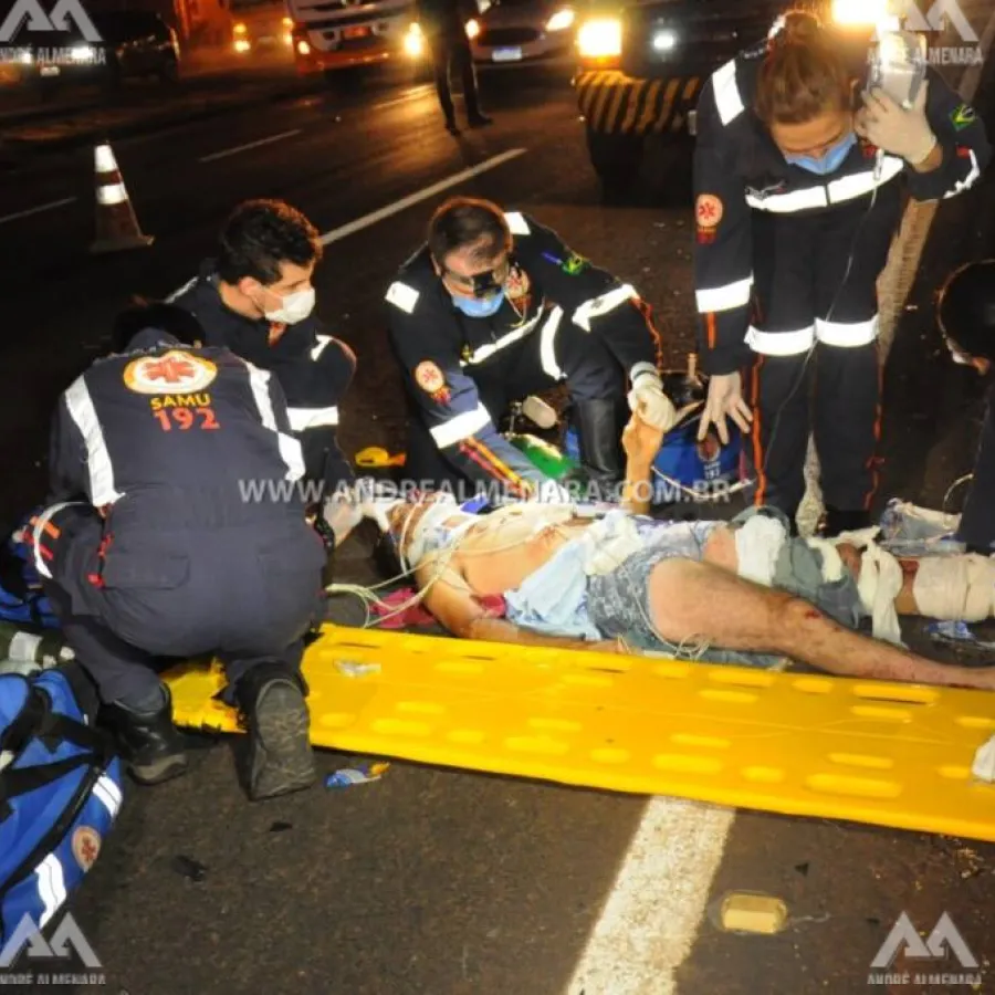 Motorista embriagado provoca acidente seguido de capotamento em Maringá