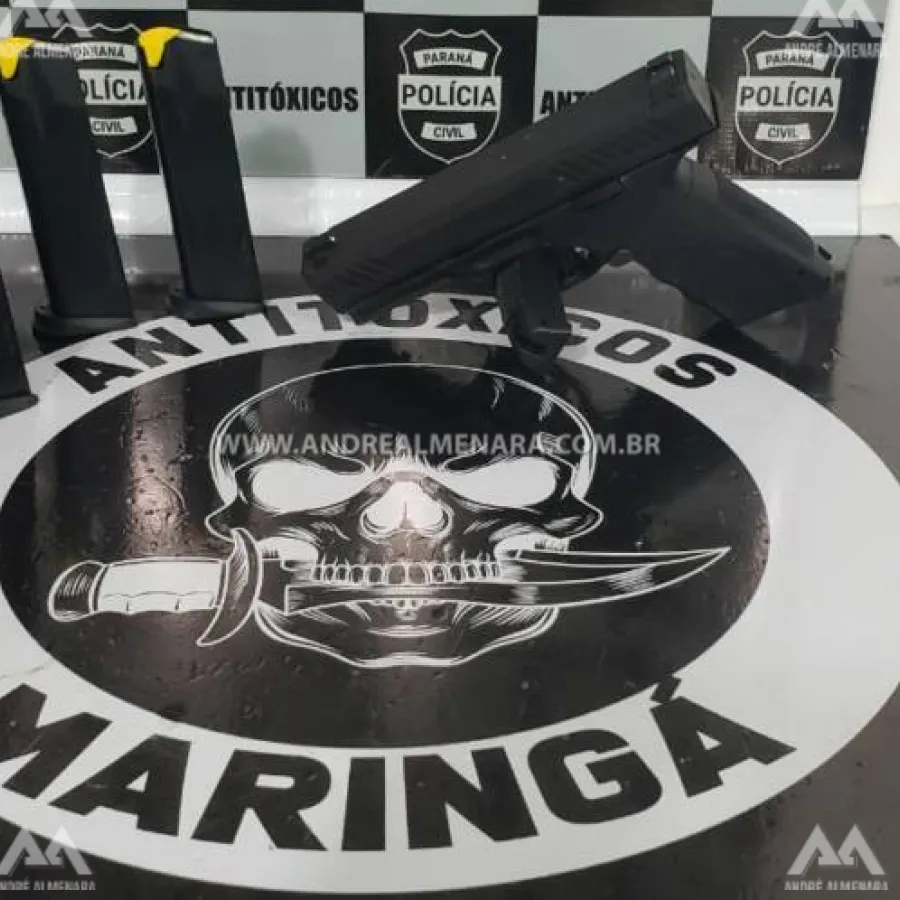 Delegacia Antitóxicos recupera uma das 10 pistolas roubadas em Maringá