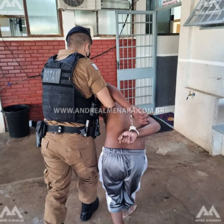 Ladrão rouba mercado com arma e acaba preso pela ROTAM de Maringá