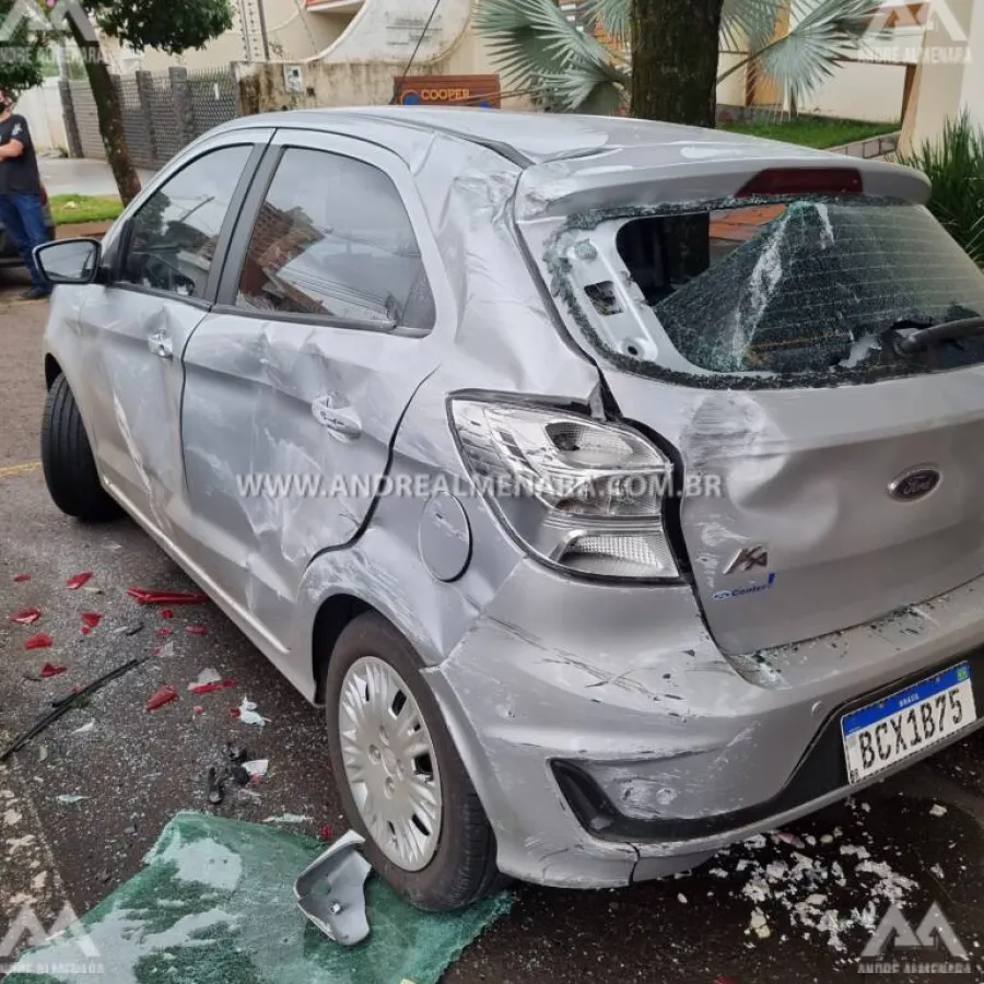 Motorista invade preferencial e causa enorme prejuízo em acidente na Vila Operária