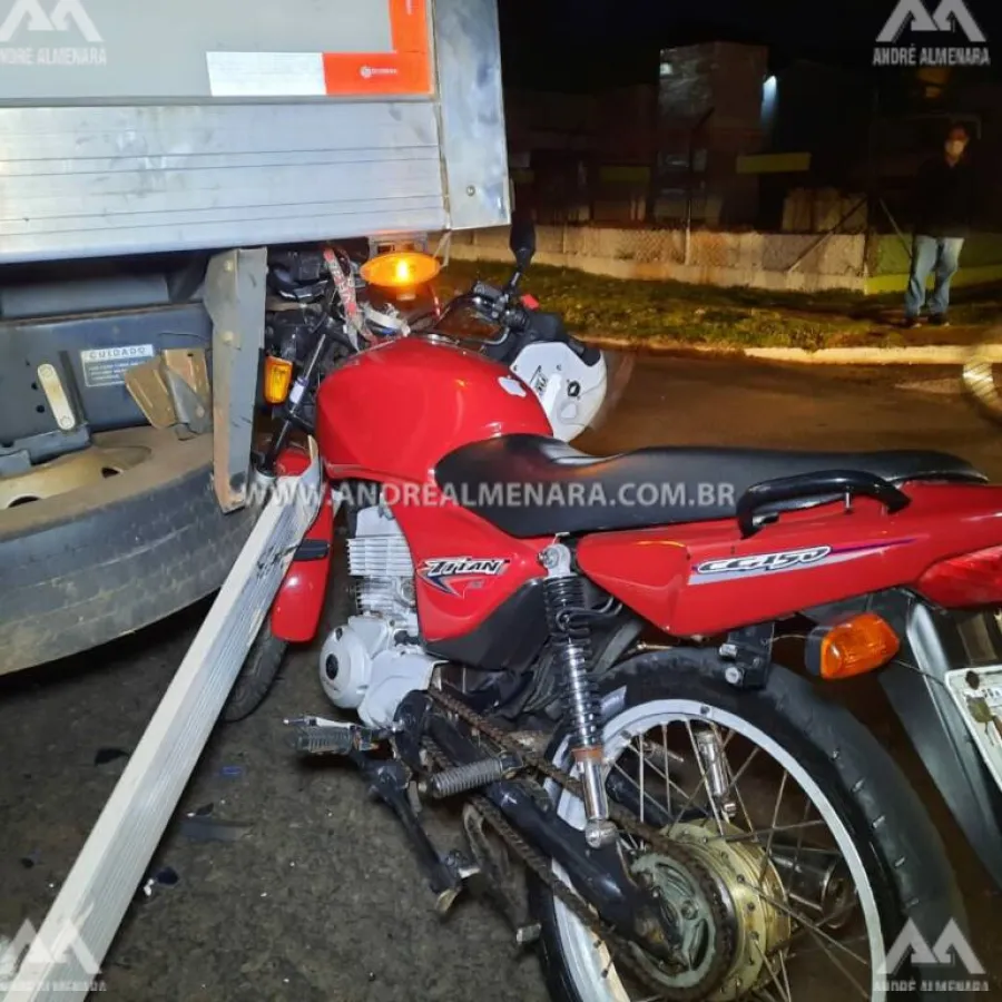 Piloto de moto fica em estado grave ao sofrer acidente em Maringá