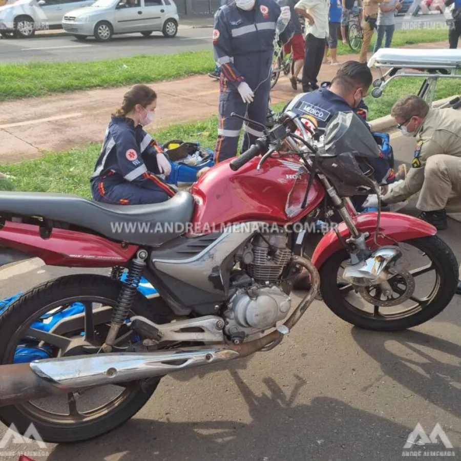 Motociclista sofre acidente gravíssimo no Jardim Alvorada