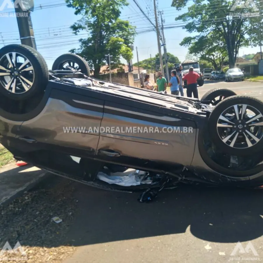 Mulher morre ao bater seu carro no Contorno Sul em Maringá