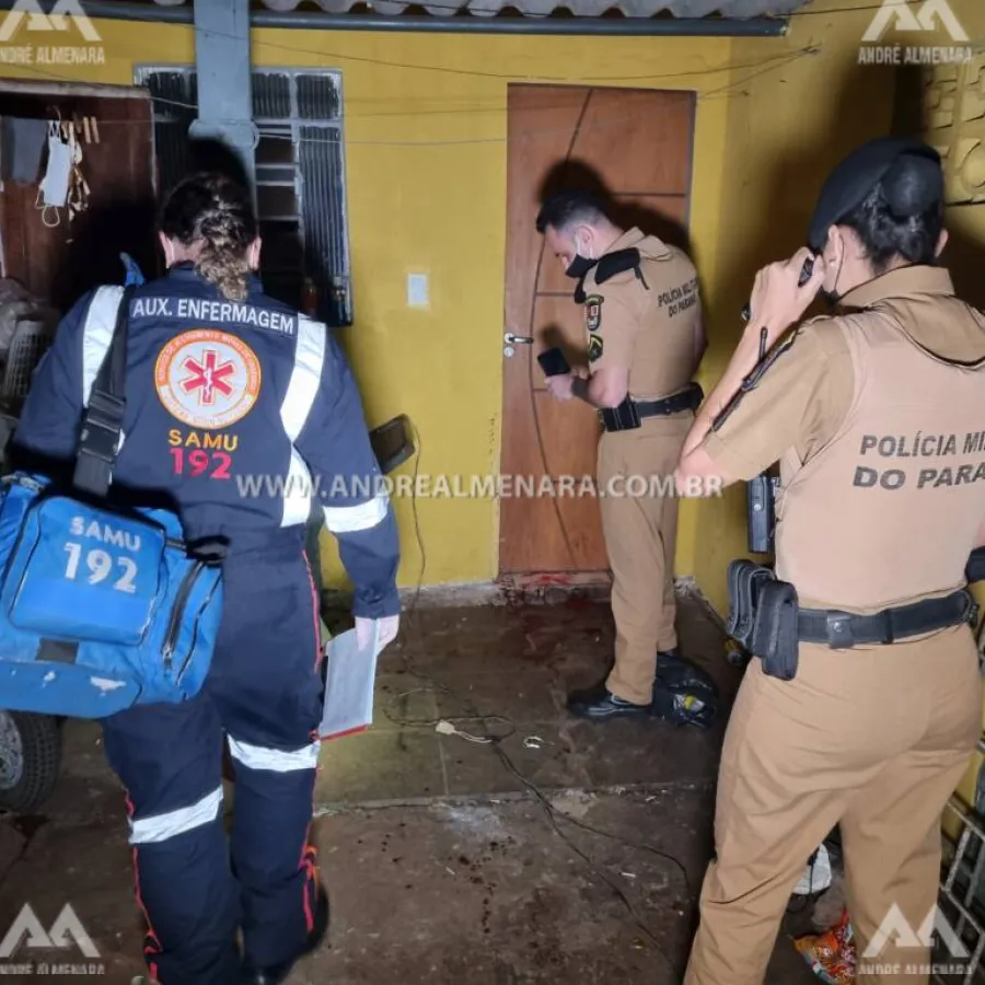 Homem é ferido por pelo menos 8 facadas no Conjunto Ney Braga em Maringá