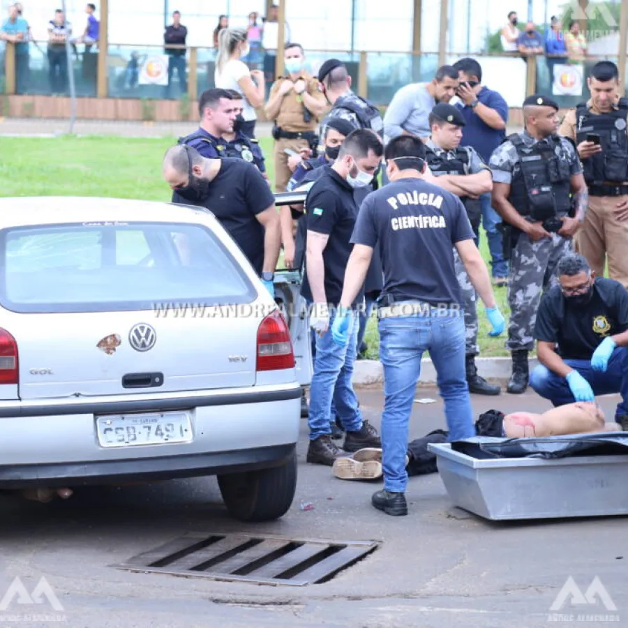 Bandidos tombam mortos após praticarem roubo na cidade de Marialva