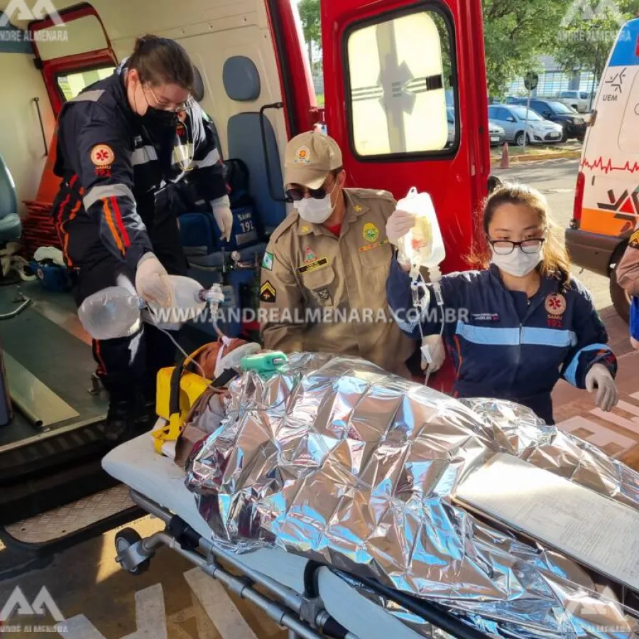 Motociclista que sofreu acidente no feriado em Maringá morre no hospital