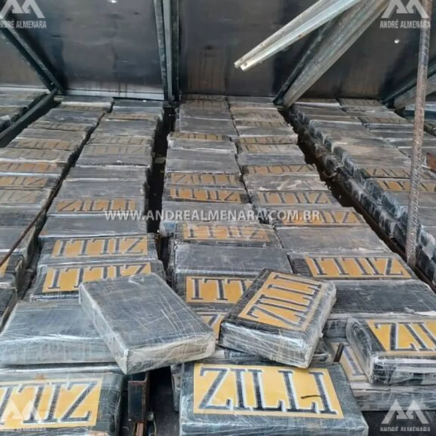 PRF apreende cocaína avaliada em 40 milhões que estava sendo transportada em caminhão