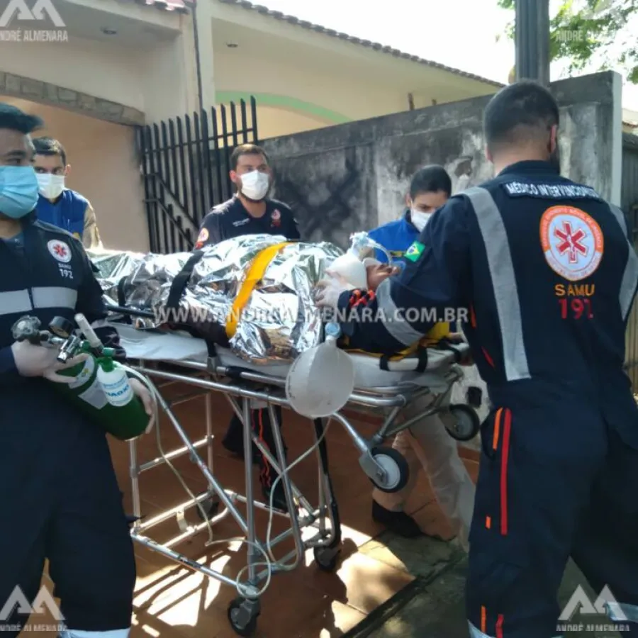 Homem que sofreu queda de telhado em Maringá morre no hospital