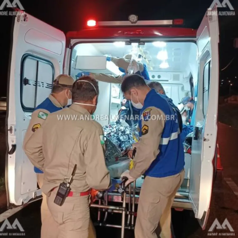Técnico de enfermagem da UPA de Maringá sofre acidente gravíssimo na BR-376