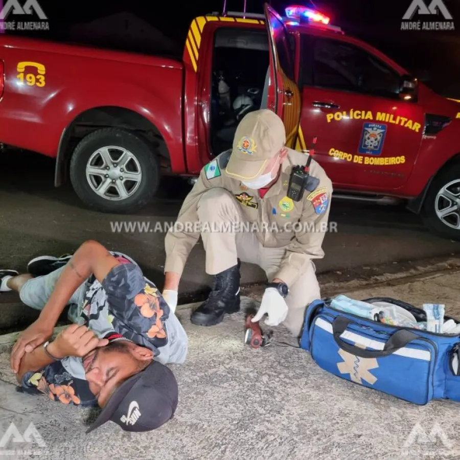 Rapaz é ferido com estoque no Conjunto Itatiaia em Maringá