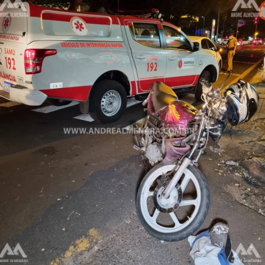 Motociclista que sofreu acidente na Rua Paranaguá morre no hospital