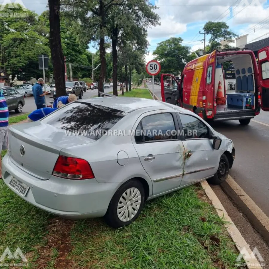 Homem fica ferido após capotar automóvel na Avenida Mandacaru