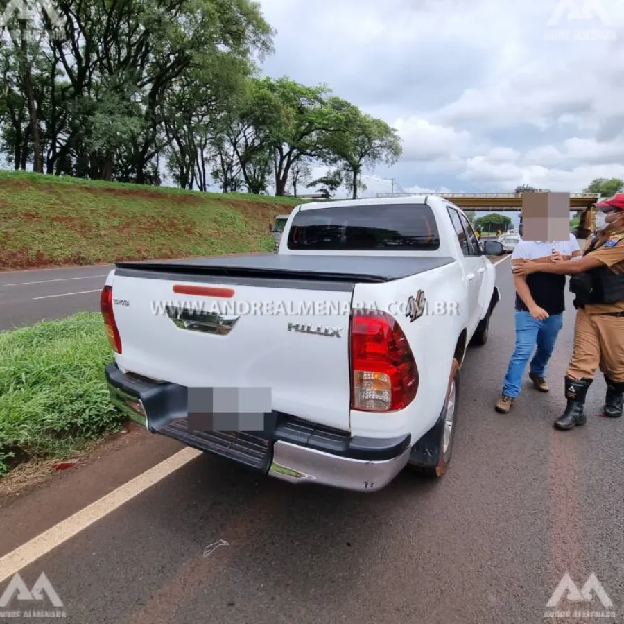 Motorista de camionete causa acidente na rodovia PR-317 em Maringá