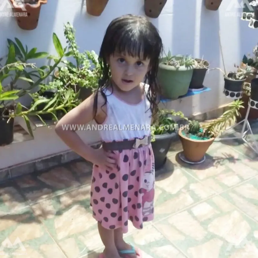 Menina de 3 anos morre afogada em piscina em Maringá