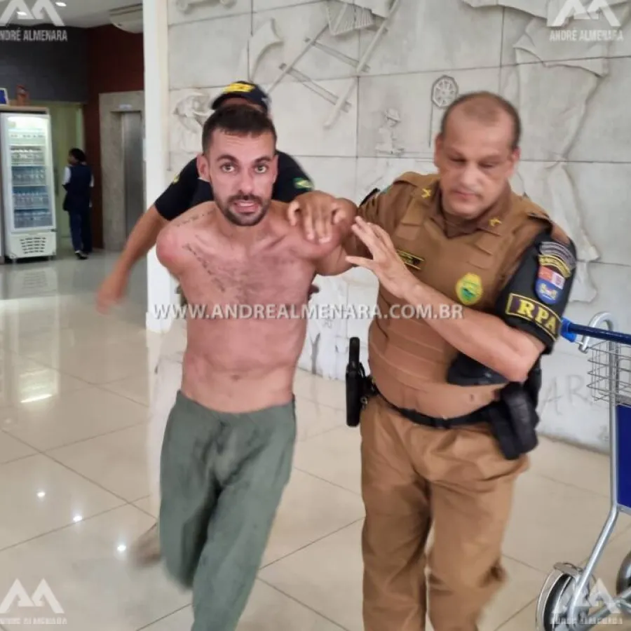 Tiros, arma e prisões em quarto de hotel em Maringá