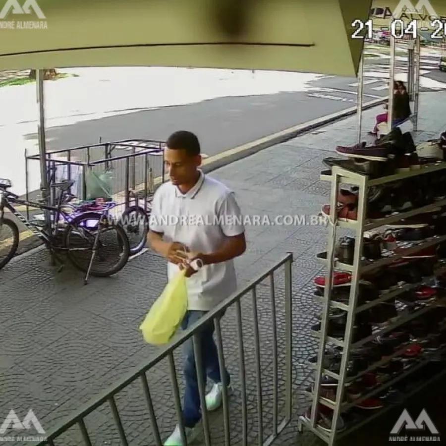 Ladrão que furtou tênis de loja é preso após denúncia anônima