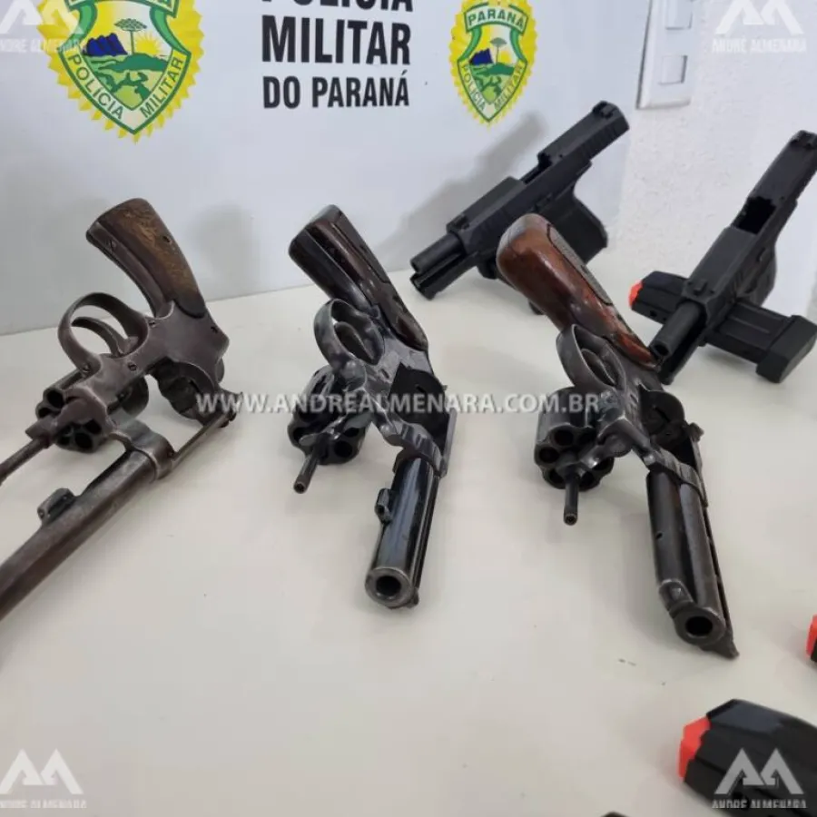Casal é preso com diversas armas de fogo em Maringá