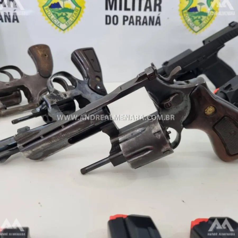 Casal é preso com diversas armas de fogo em Maringá