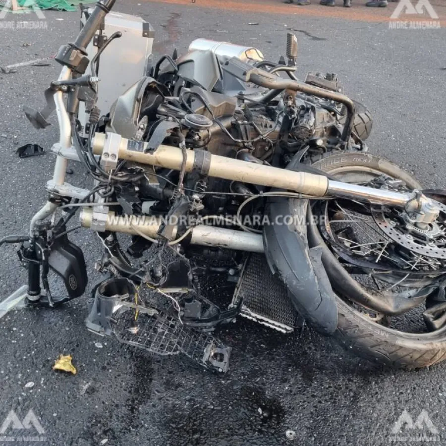 Motociclista morre na rodovia de Marialva após carro cruzar sua frente