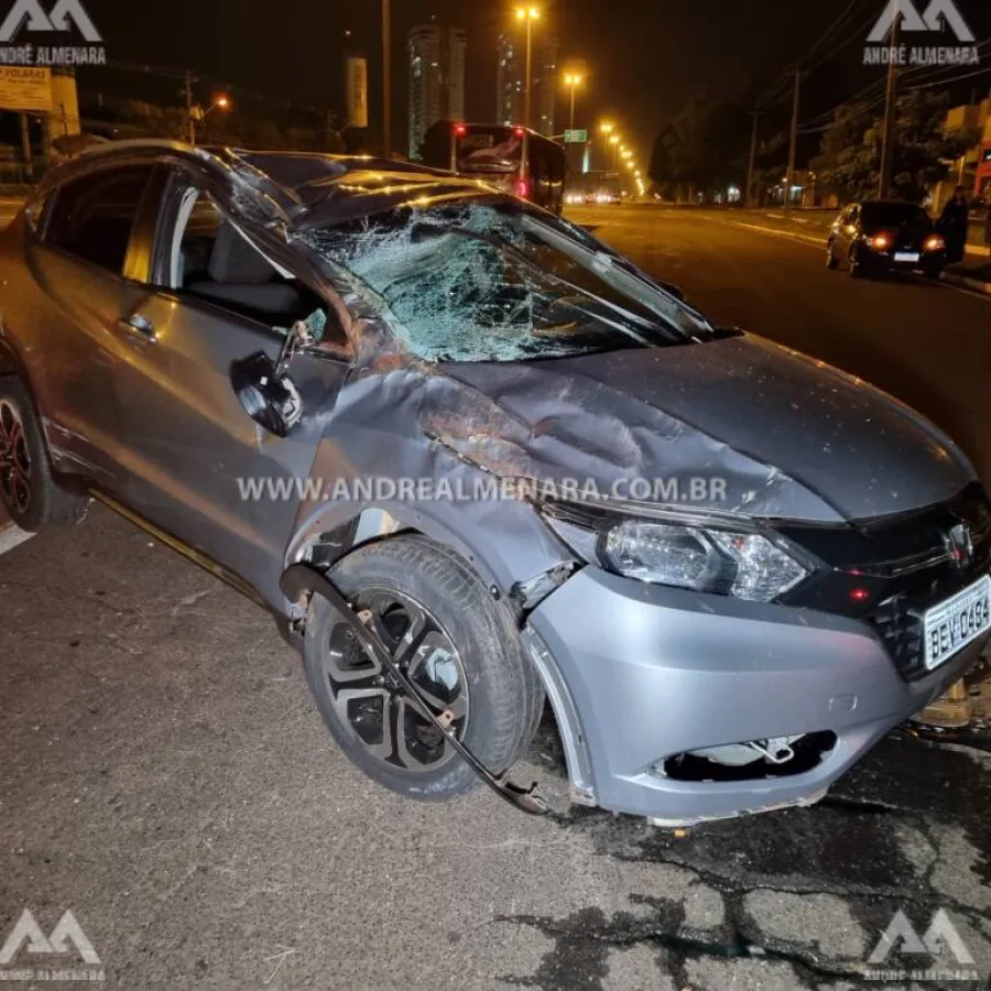 Ladrão de carro é preso, e policial militar fica ferido após sofrer acidente na Vila Nova