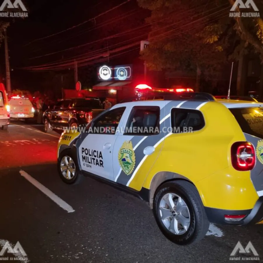 Atentado a tiros deixa três pessoas feridas em bar na Zona 4 em Maringá