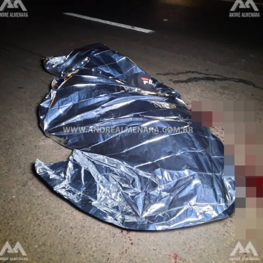 Homem não identificado morre atropelado na rodovia de Mandaguaçu