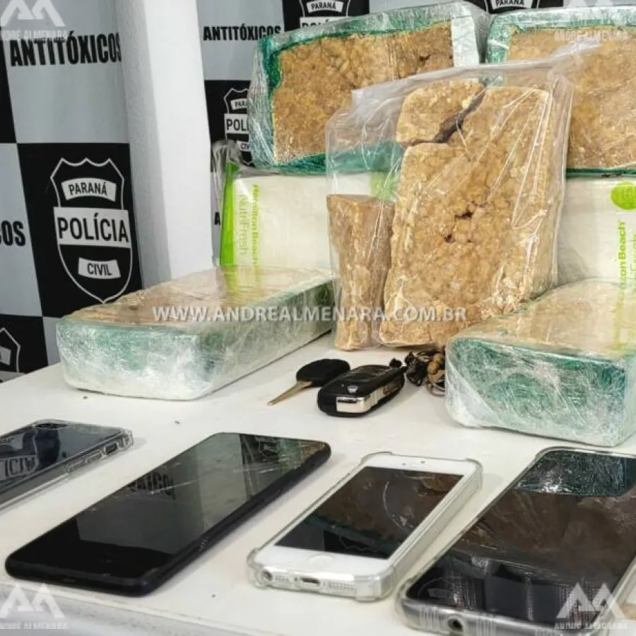 Setor Antitóxicos apreende mais de 7 quilos de crack em Maringá