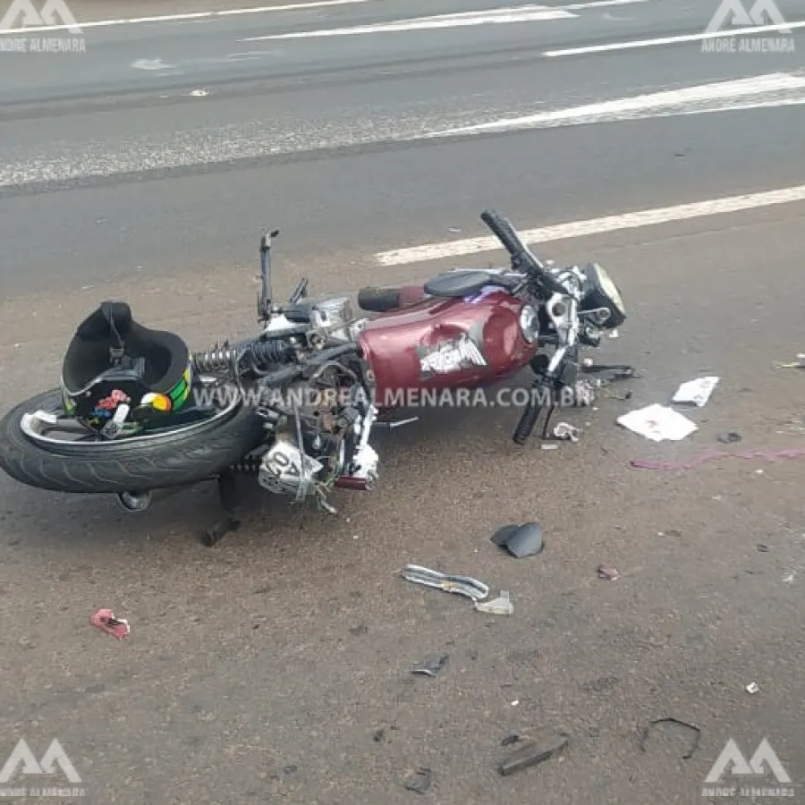 Rapaz de 24 anos é entubado ao sofrer acidente de moto na rodovia de Sarandi