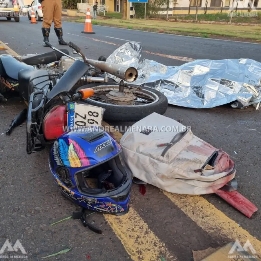 Motociclista morre de acidente no Contorno Sul de Maringá