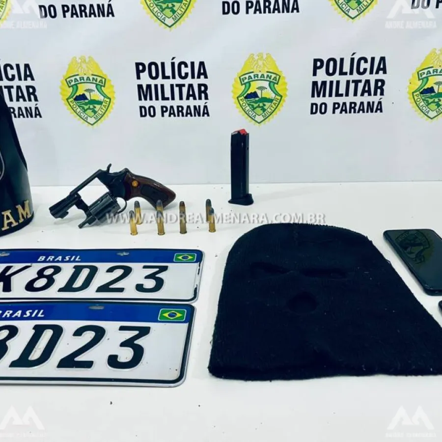 Polícia Militar prende ladrões de automóvel em Mandaguaçu