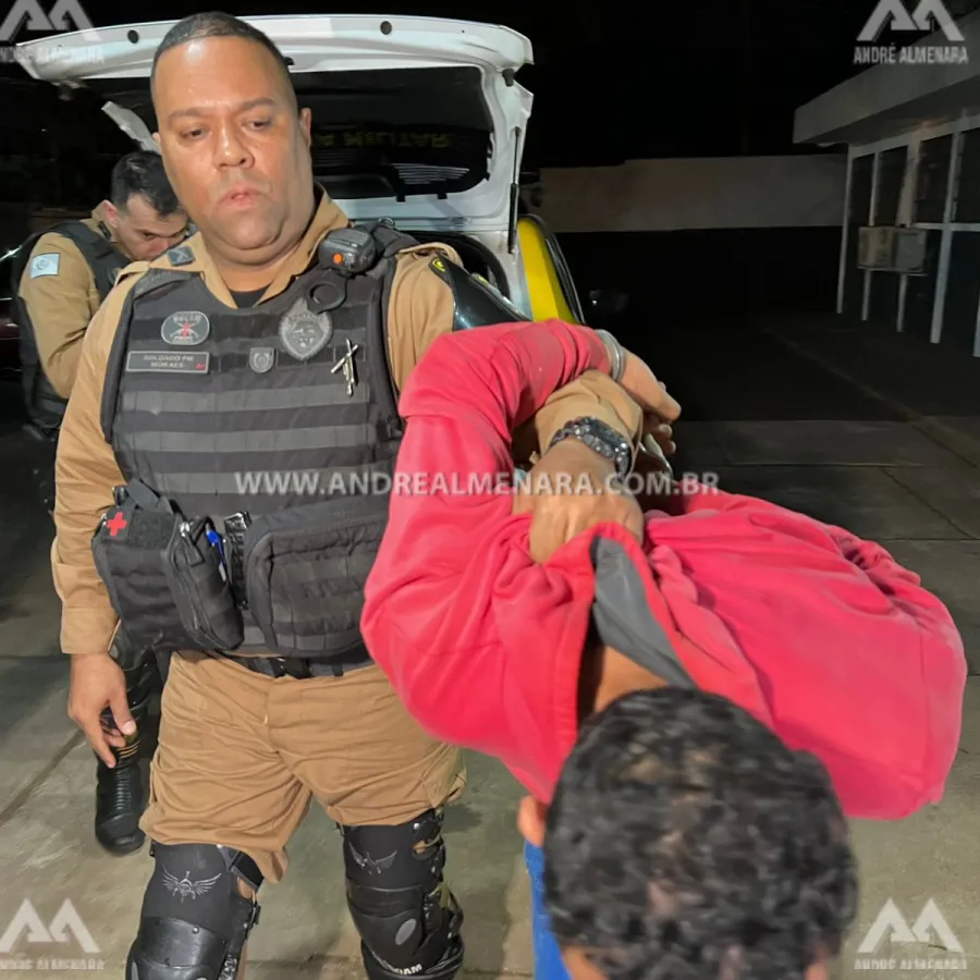 Traficante é preso no Conjunto Ney Braga com armas de fogo e grande quantidade de drogas.
