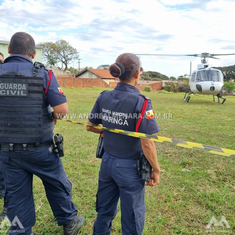 Adolescente fica com o corpo parcialmente queimado após receber descarga elétrica em Iguatemi.