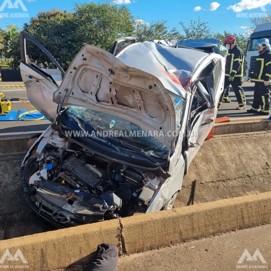Motorista morre ao sofrer acidente na rodovia BR-376 em Mandaguaçu