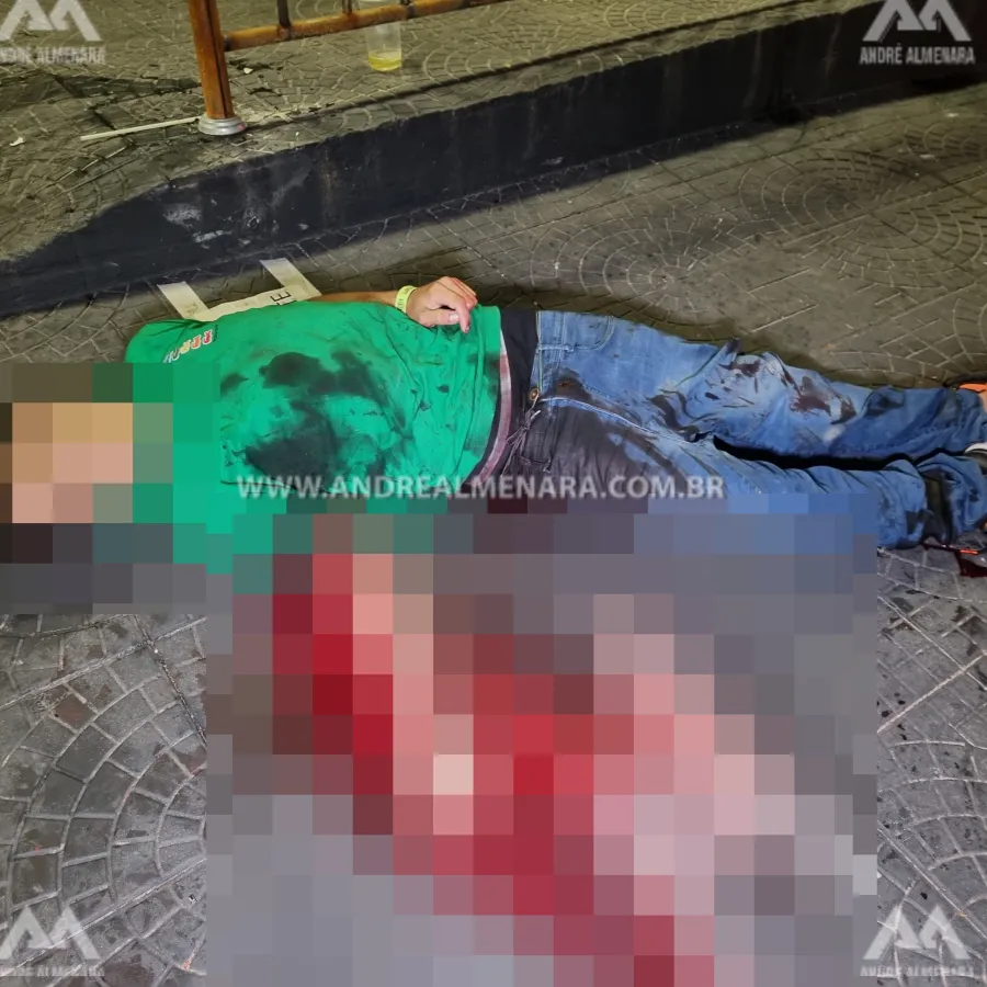 Rapazes mortos no centro de Mandaguaçu são identificados no IML.