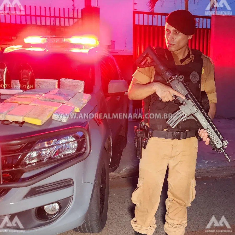 Bandidos fortemente armados são presos em Maringá com mais de 2 milhões em drogas